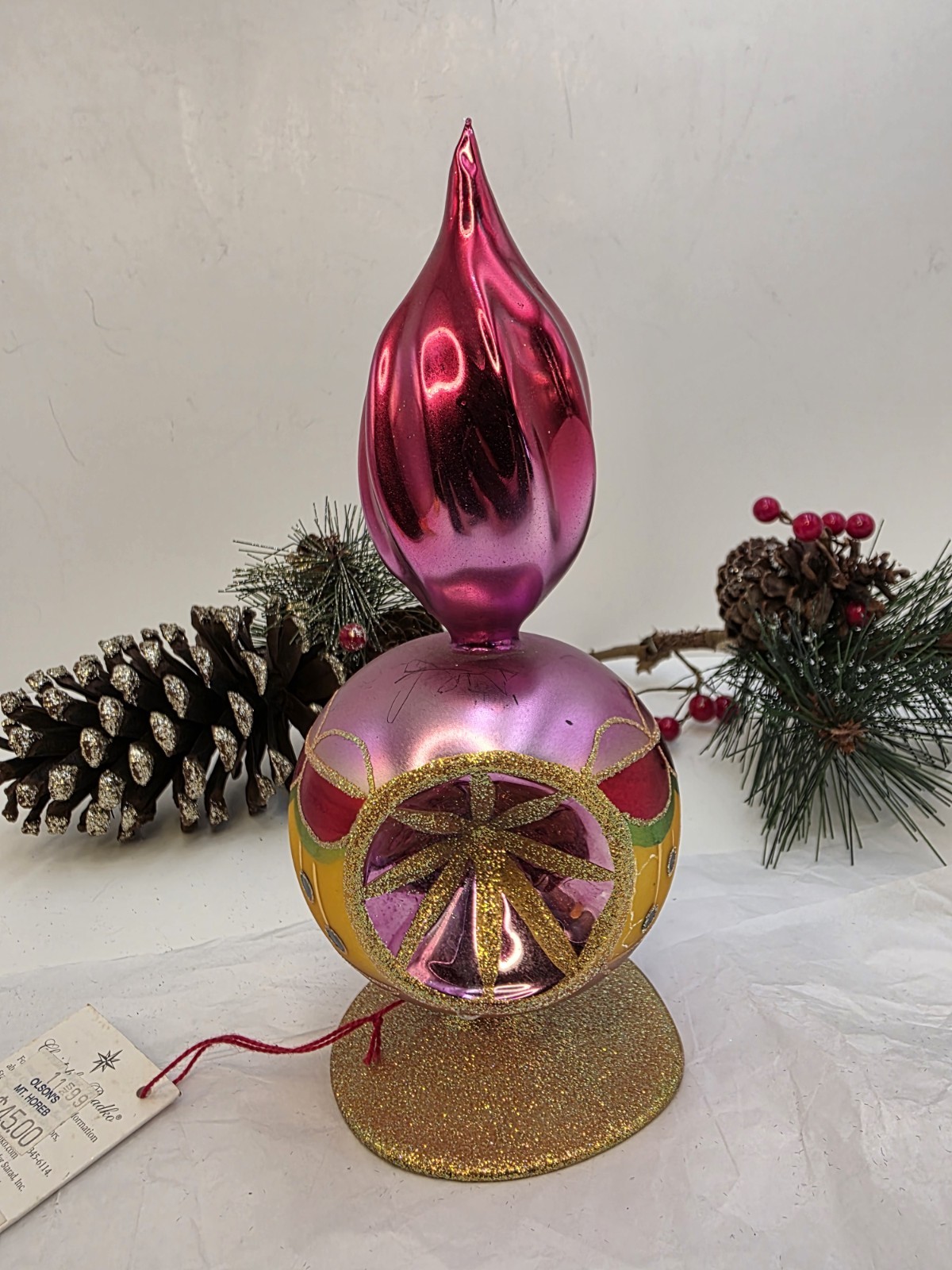 Christopher Radko Art Deco Reflector 1999 99-923-0 Poland 7.75\