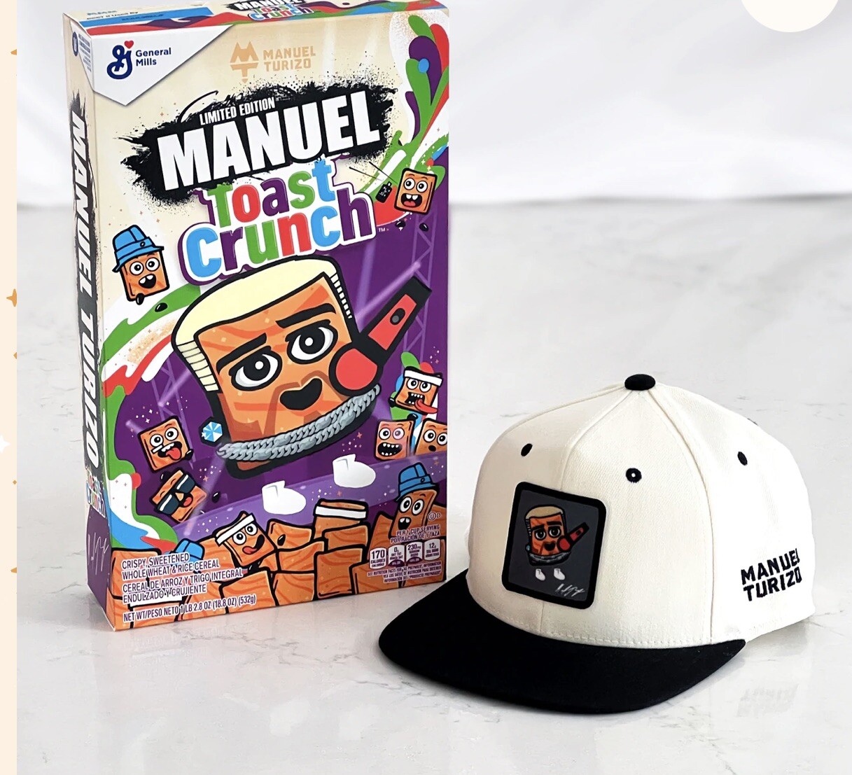 Manuel Turizo Toast Crunch Limited Edition Cereal Box With Rare SnapBack