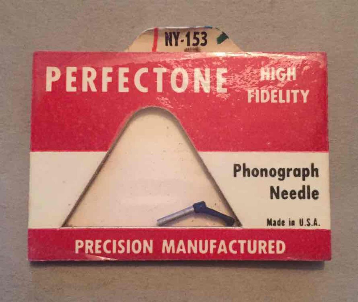 Vintage Perfectone High Fidelity Phonograph Needle NY-153 New Old Stock Sealed
