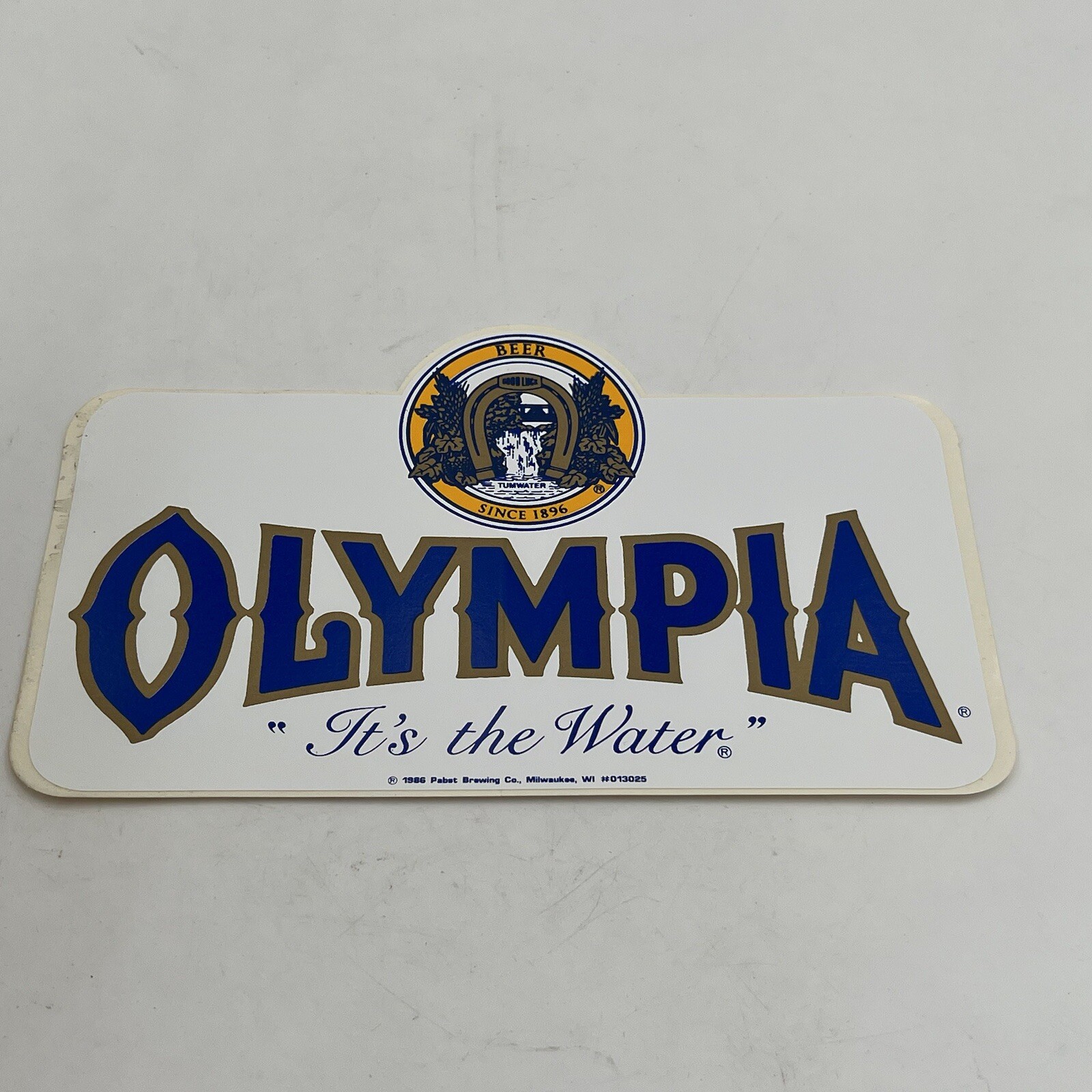 VTG Olympia Beer Sticker Decal 