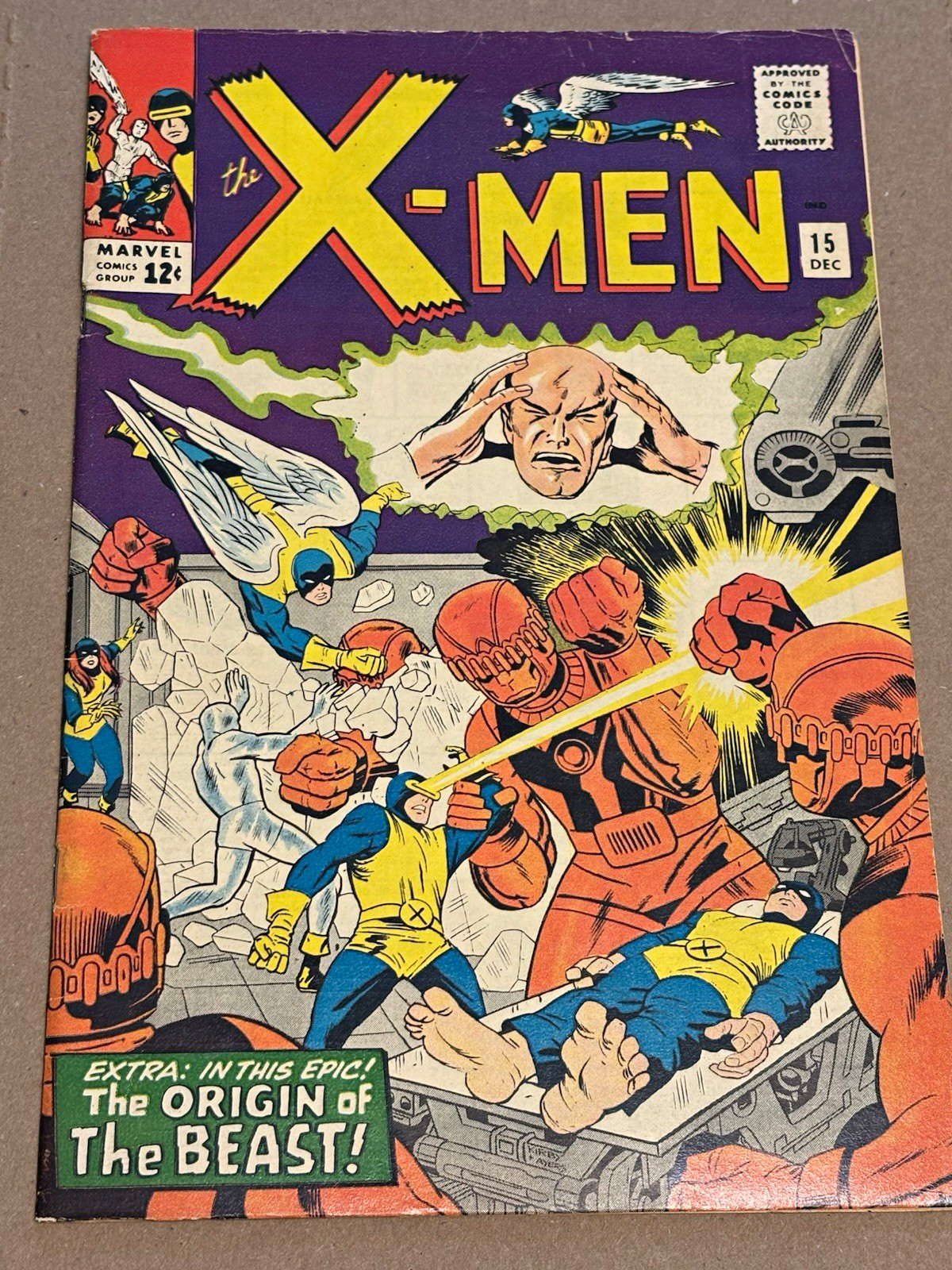 Marvel Comics The X-Men #15 Silver Age Beast Iceman Angel Master Mold
