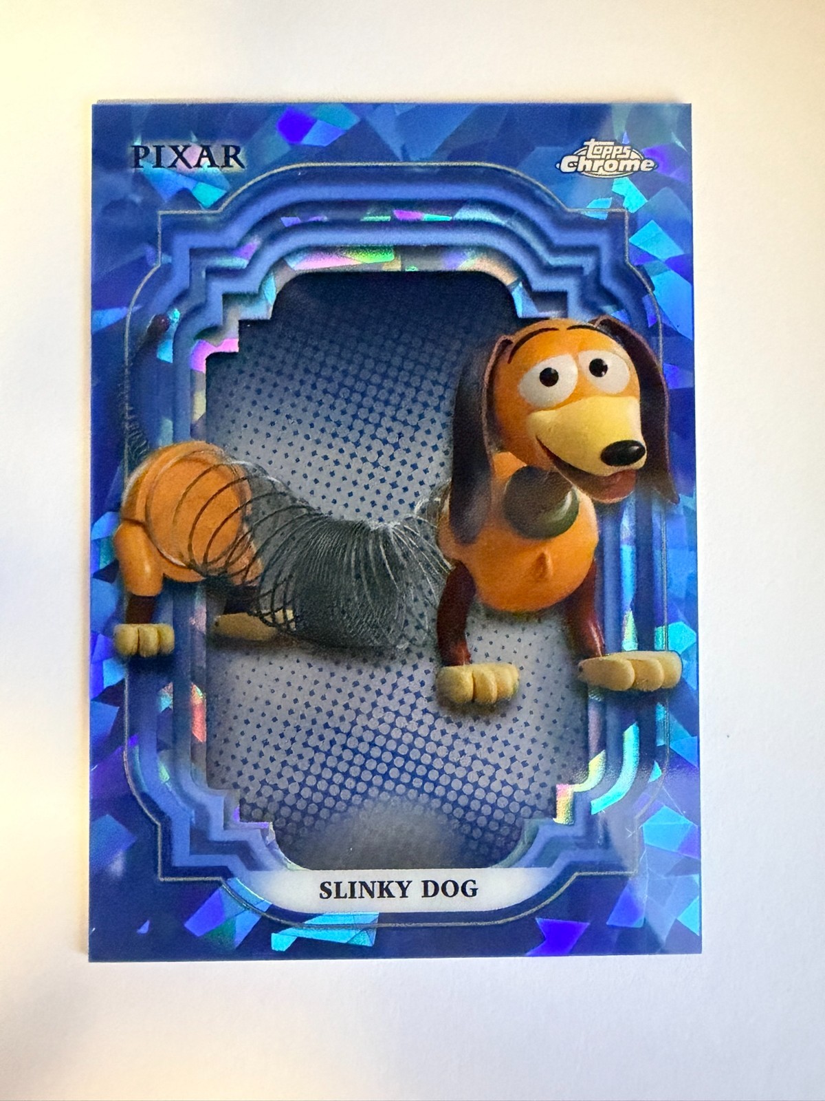 2024 Topps Chrome Disney Sapphire Slinky Dog #66 - 1st Year Sapphire