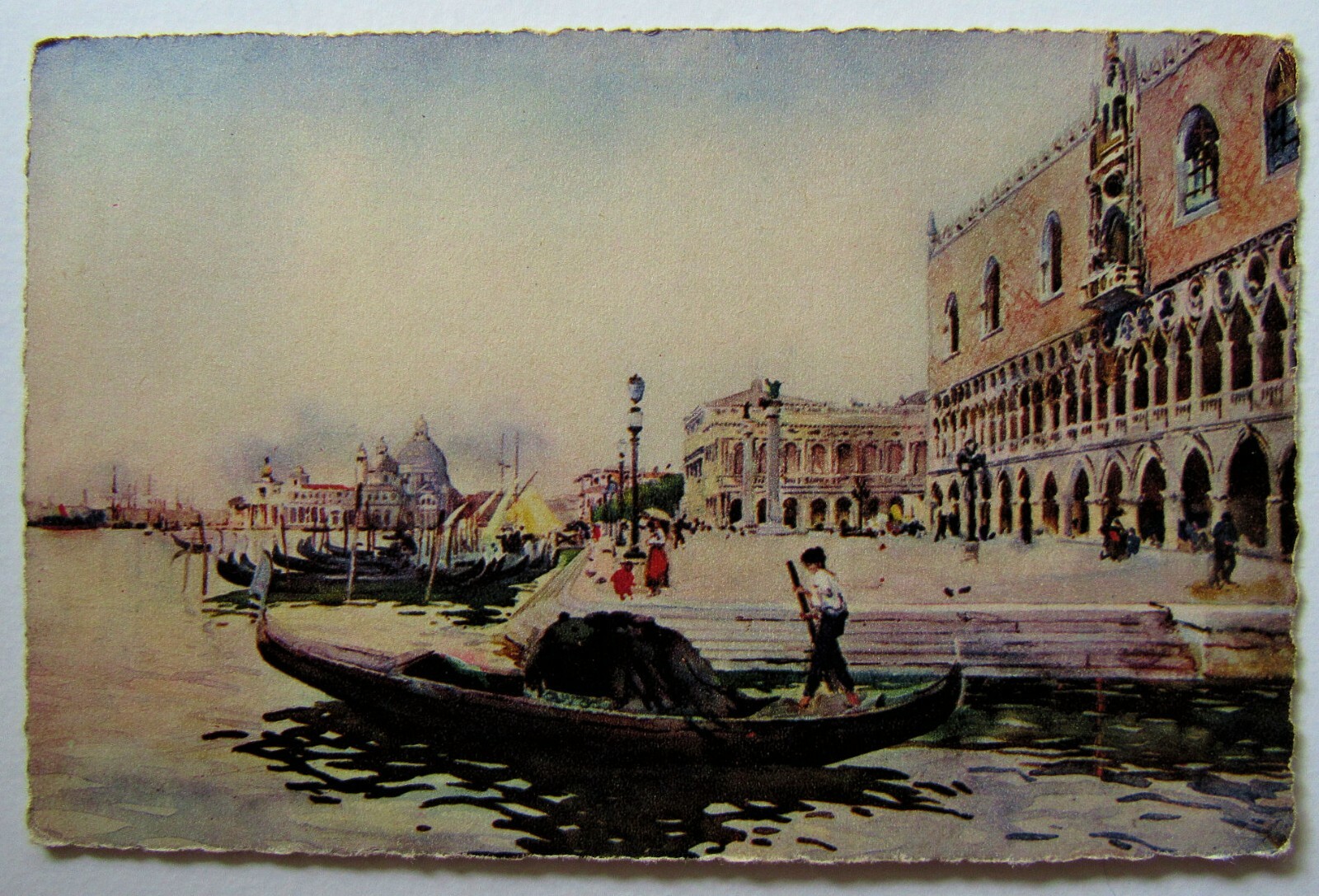 Italy Venice The Mole Venezia A Scrocchi Postcard 