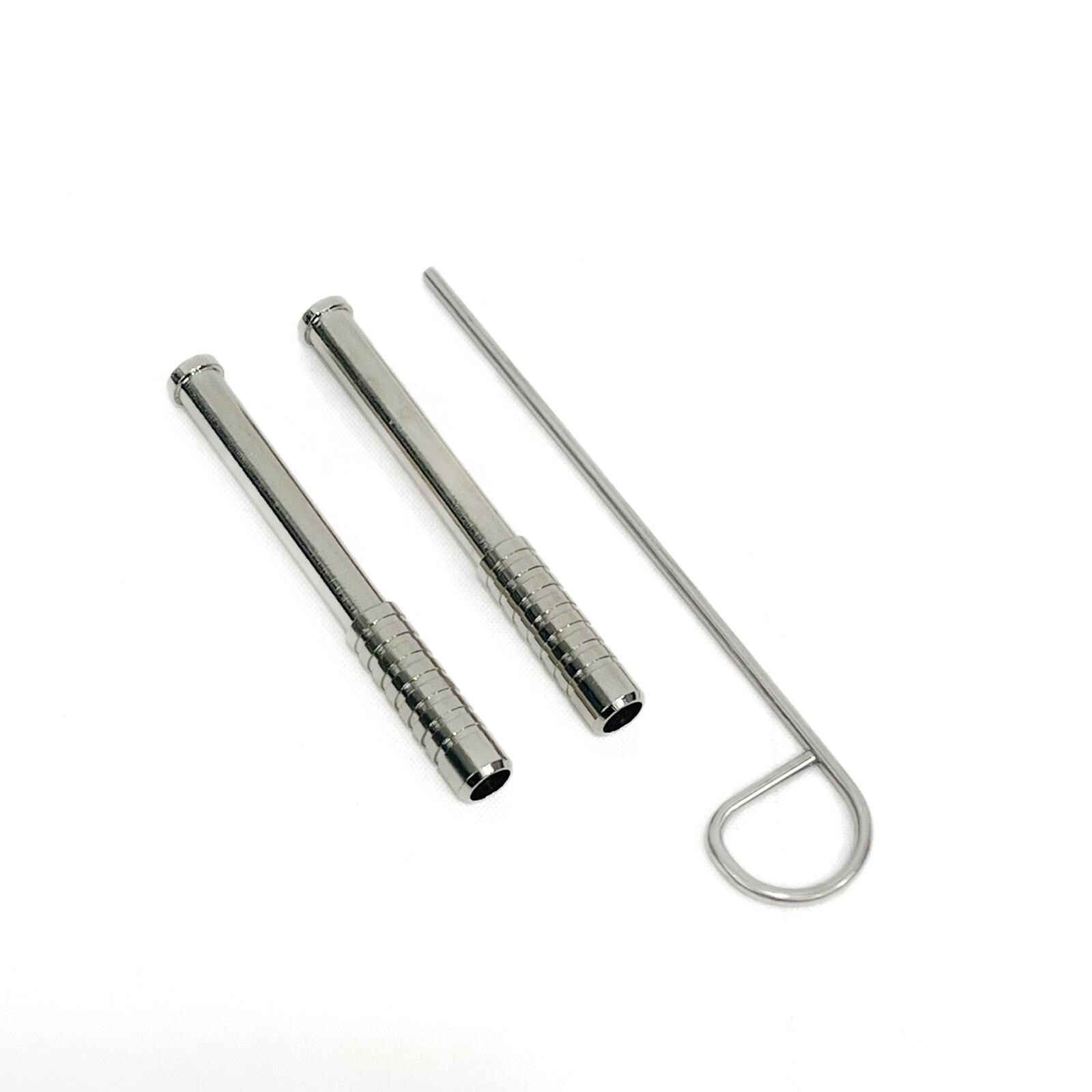 SOLID Brass one hitter  Nickel Plated set of 2 With a Poker. quality since 1997 