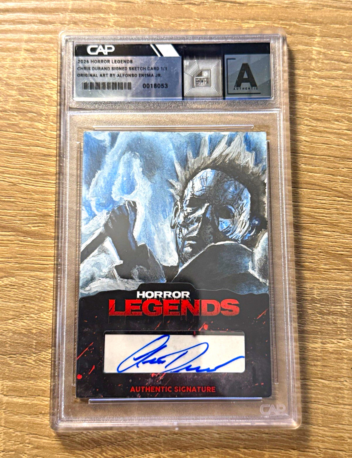 Chris Durand Michael Myers H20 Signed Card Horror Legends Masterpieces Sketch