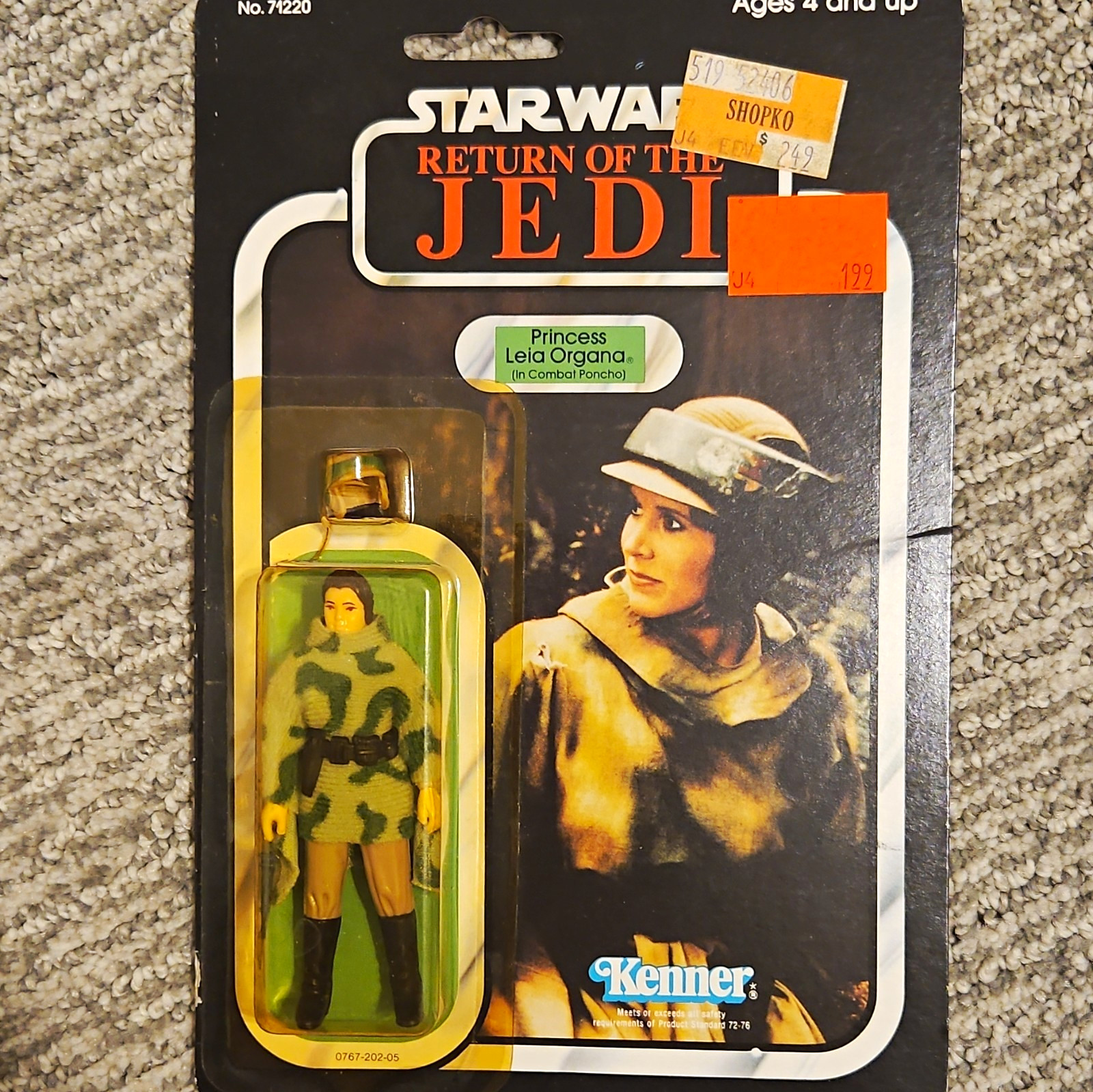 Kenner Star Wars ROTJ Princess Leia Organa in Combat Poncho Vintage 1983