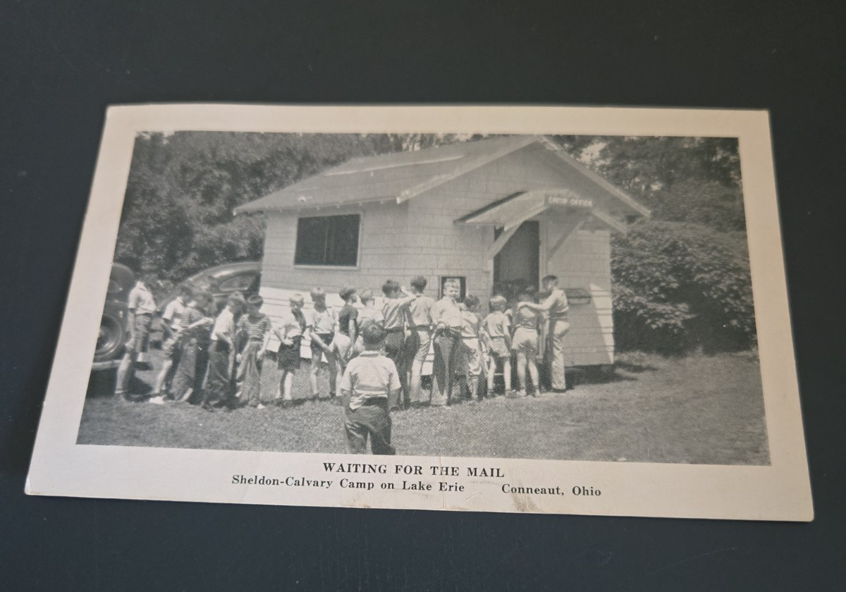 Sheldon Calvary Camp Conneaut OH RPPC 1948 – 90th Anniversary 2026