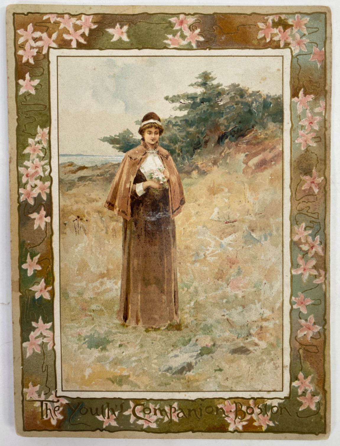 1889 THE YOUTH'S COMPANION antique advertising card for 1890 MAGAZINE SEASON