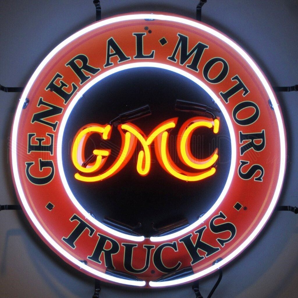 GMC Trucks Real Glass Tube Neon Sign 24\