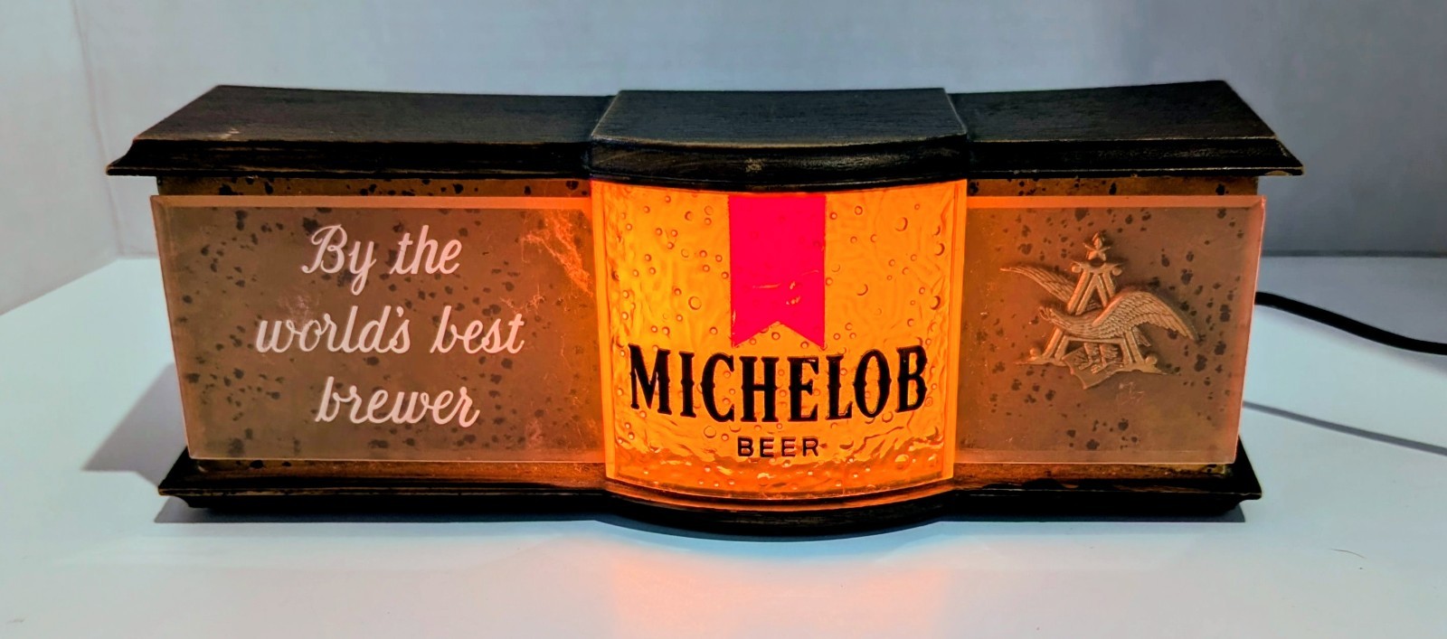 Awesome Vintage Anheuser Busch Countertop Michelob Beer Lighted Sign ~ Working