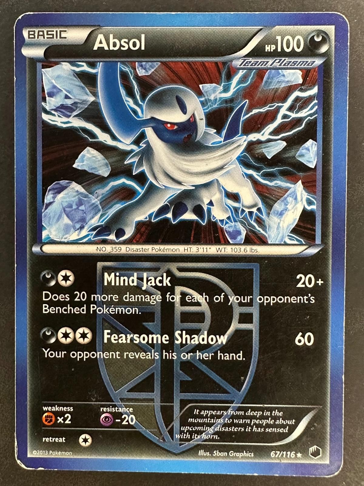 ABSOL (MOLTRES LEGENDARY BATTLE DECK) 67/116 RARE DECK EXCLUSIVES POKEMON MP