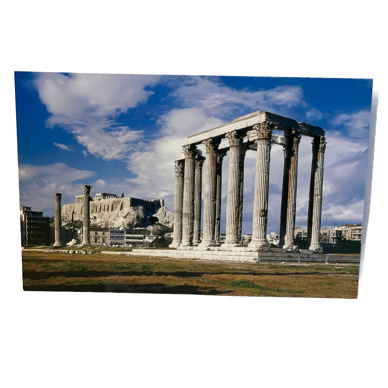 Athens Greece Postcard Temple of Olympian Zeus Ruins Greek Travel Souvenir