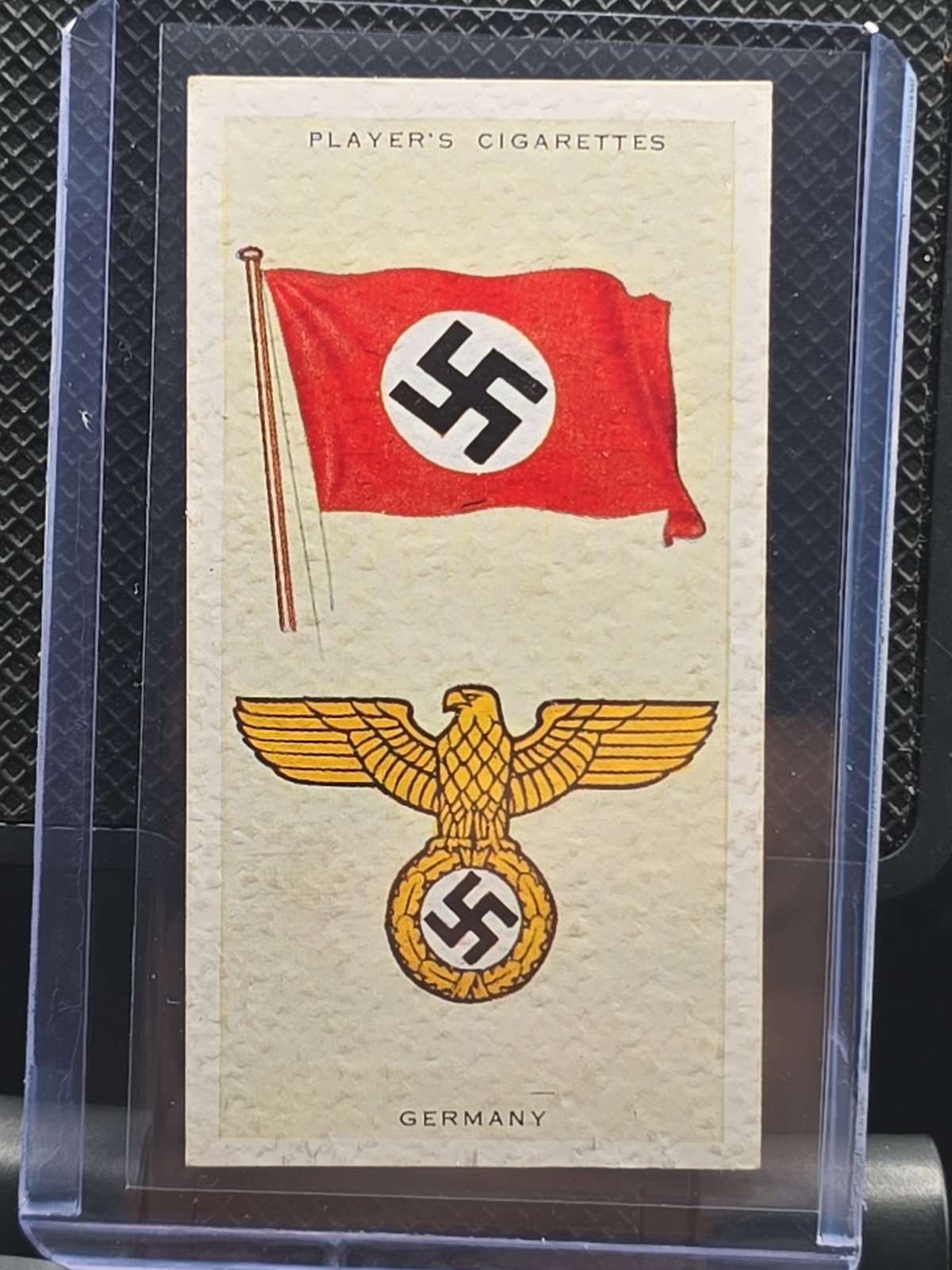 1936 JOHN PLAYER & SONS NATIONAL FLAGS AND ARMS TOBACCO CARD #19 GERMANY