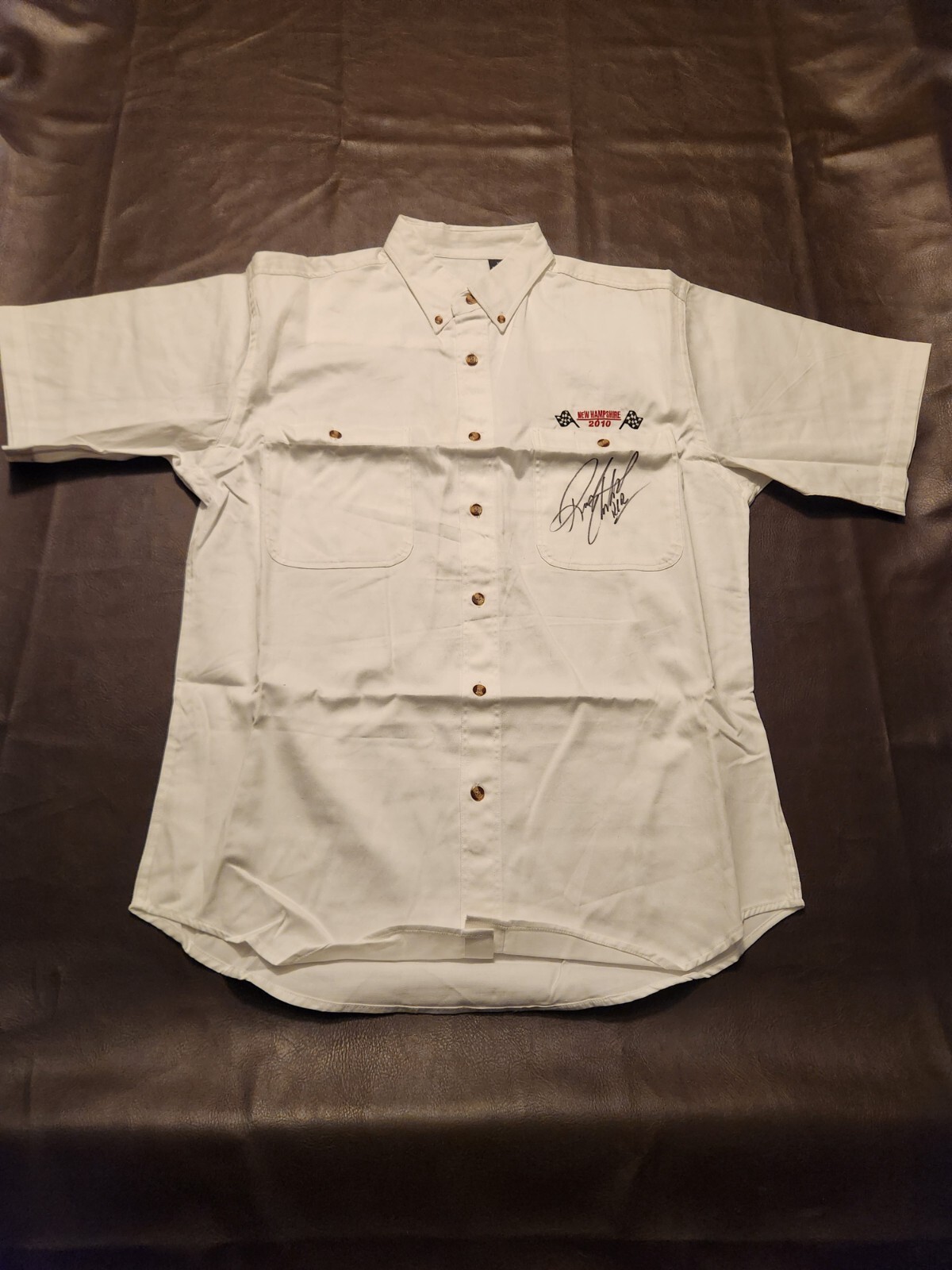 Richard Childress Autographed 2010 New Hampshire Shirt