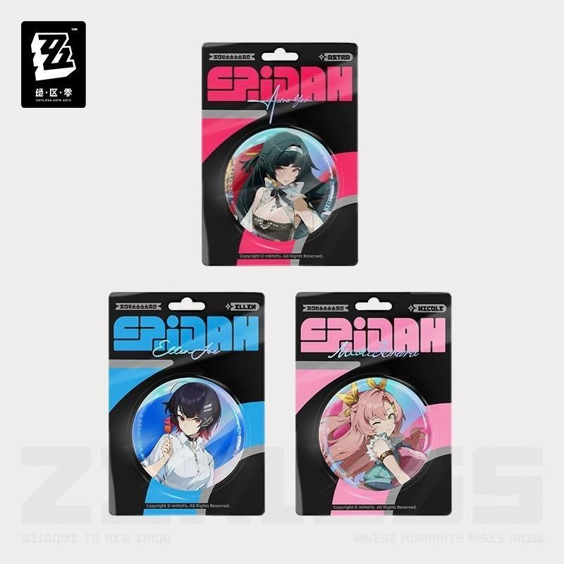 3Pcs/set Game Zenless Zone Zero Ellen Joe Nicole Tinplate Badge
