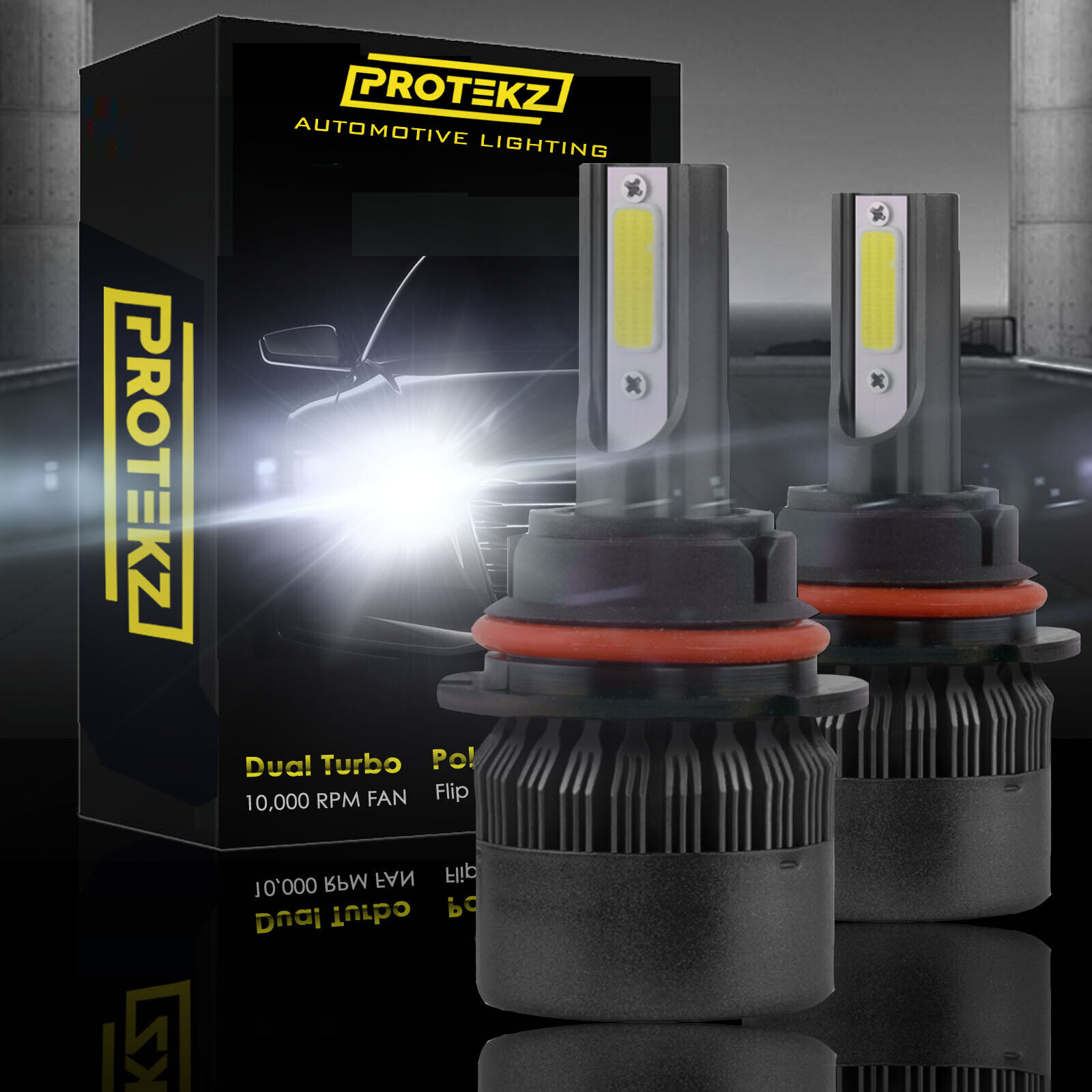 Protekz LED Headlight Kit High Bulb H9 6000K for 2014-2018 Chevrolet Camaro