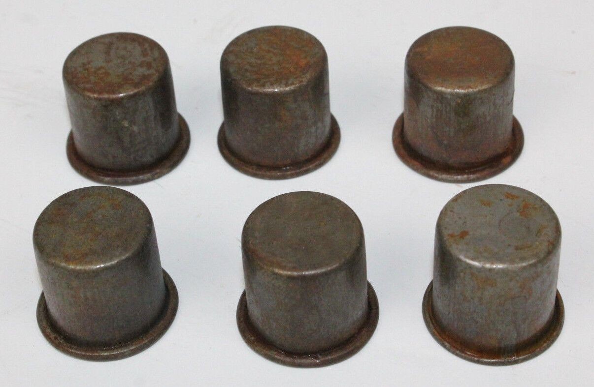 6 NEW VINTAGE STYLE METAL SPOUT DUST CAPS for MASTER OIL BOTTLE SPOUTS