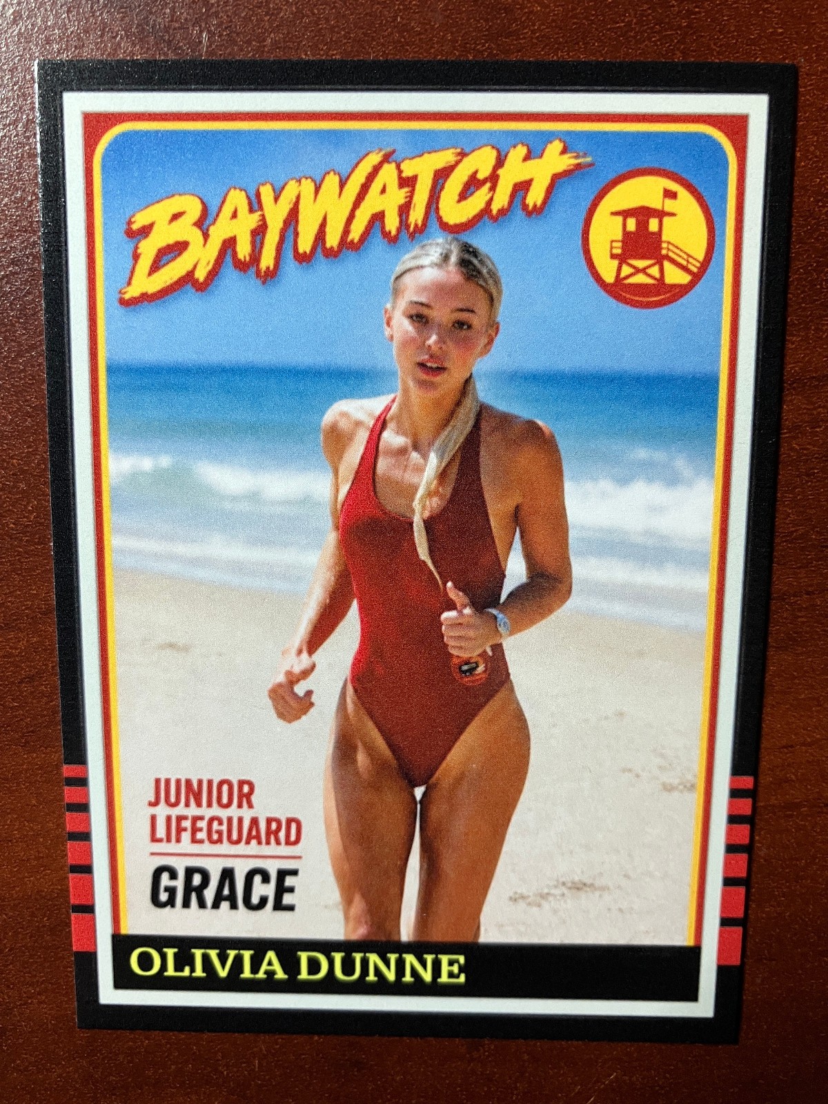 NEW Custom ACEO Baywatch Olivia Dunne Livvy Trading Card (BW-1)