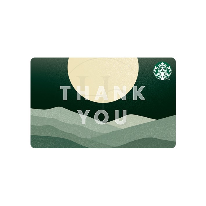 Starbucks KOREA 2026 Full moon Chuseok Thank You Card