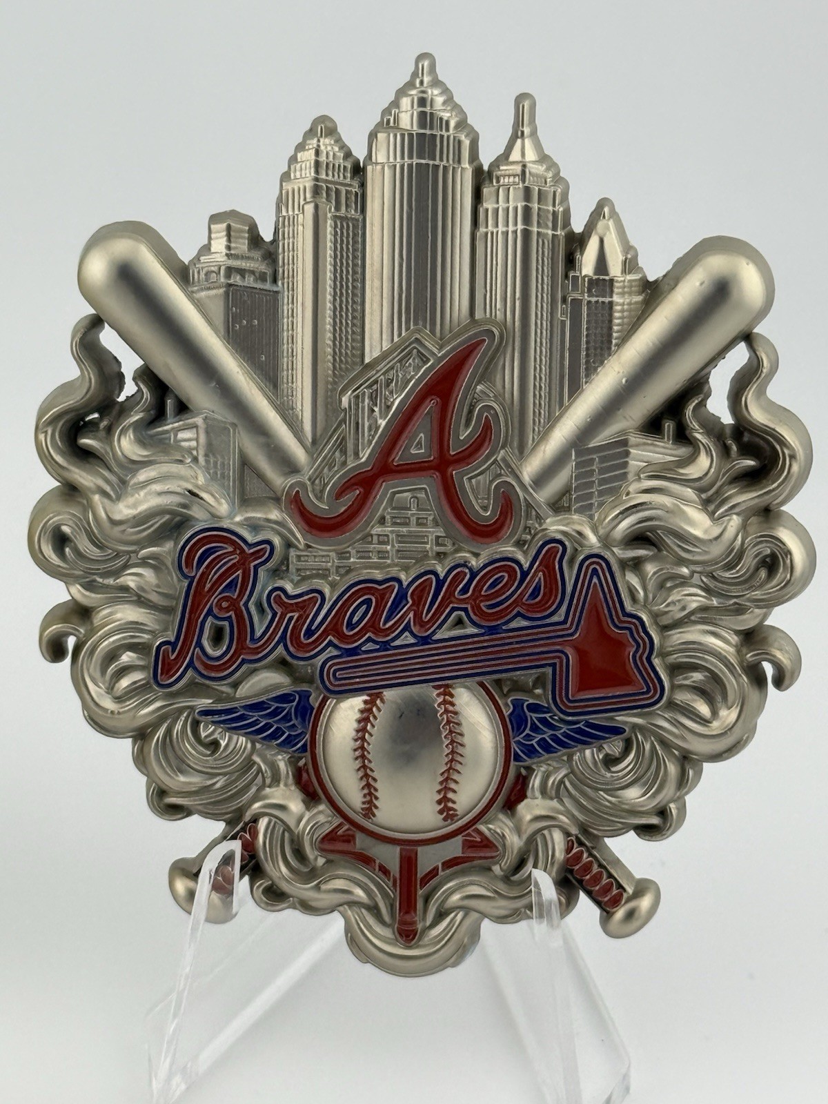 Atlanta Braves 3” Challenge Coin. Nickel 150 Made