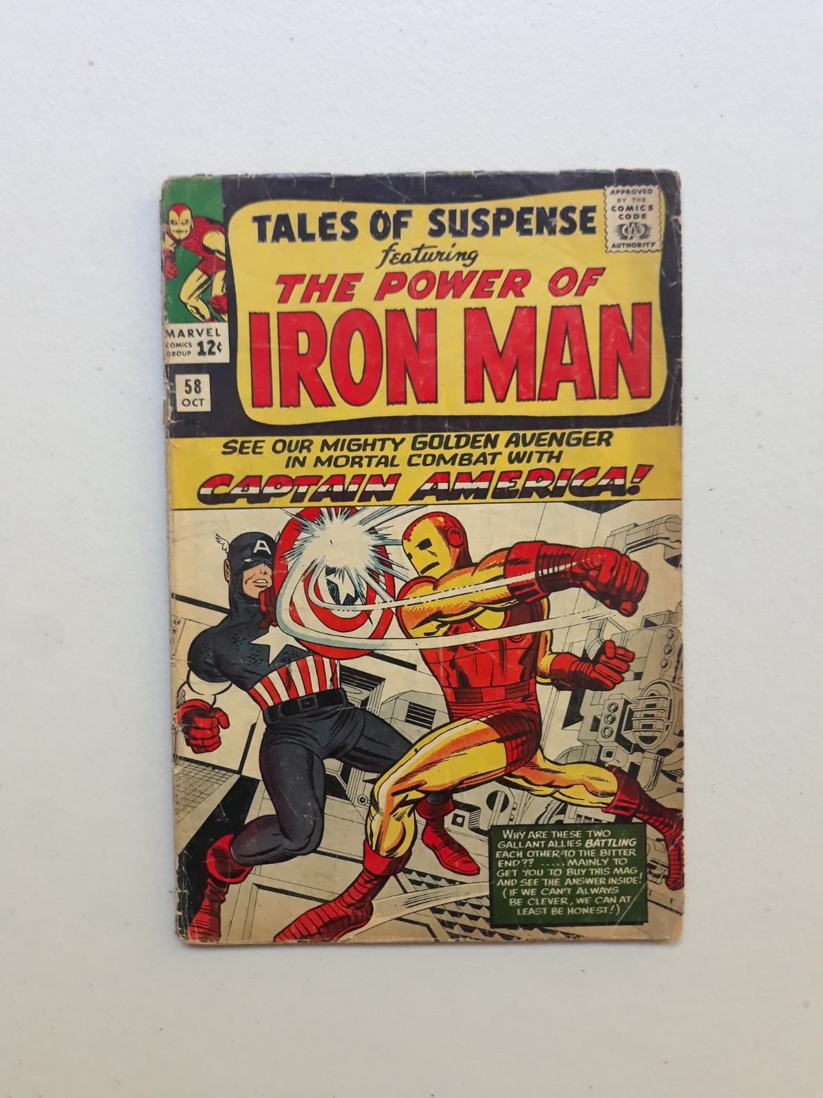 Tales of Suspense 58 Marvel Comics 1964, MCU, Iron Man, Captain America 