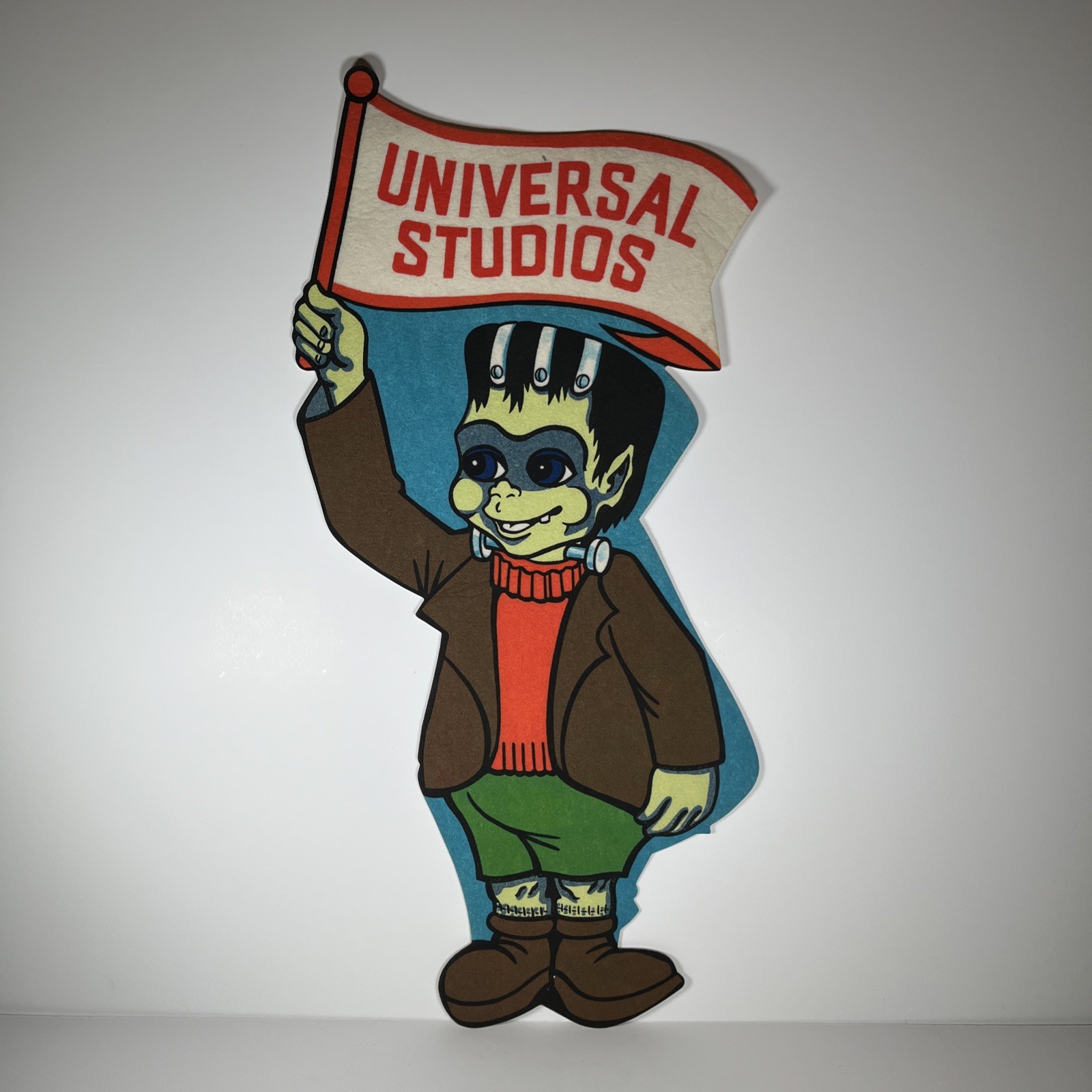 Vintage 1976 Universal Studios Baby Frankenstein Felt Pennant Lil Frankie RARE