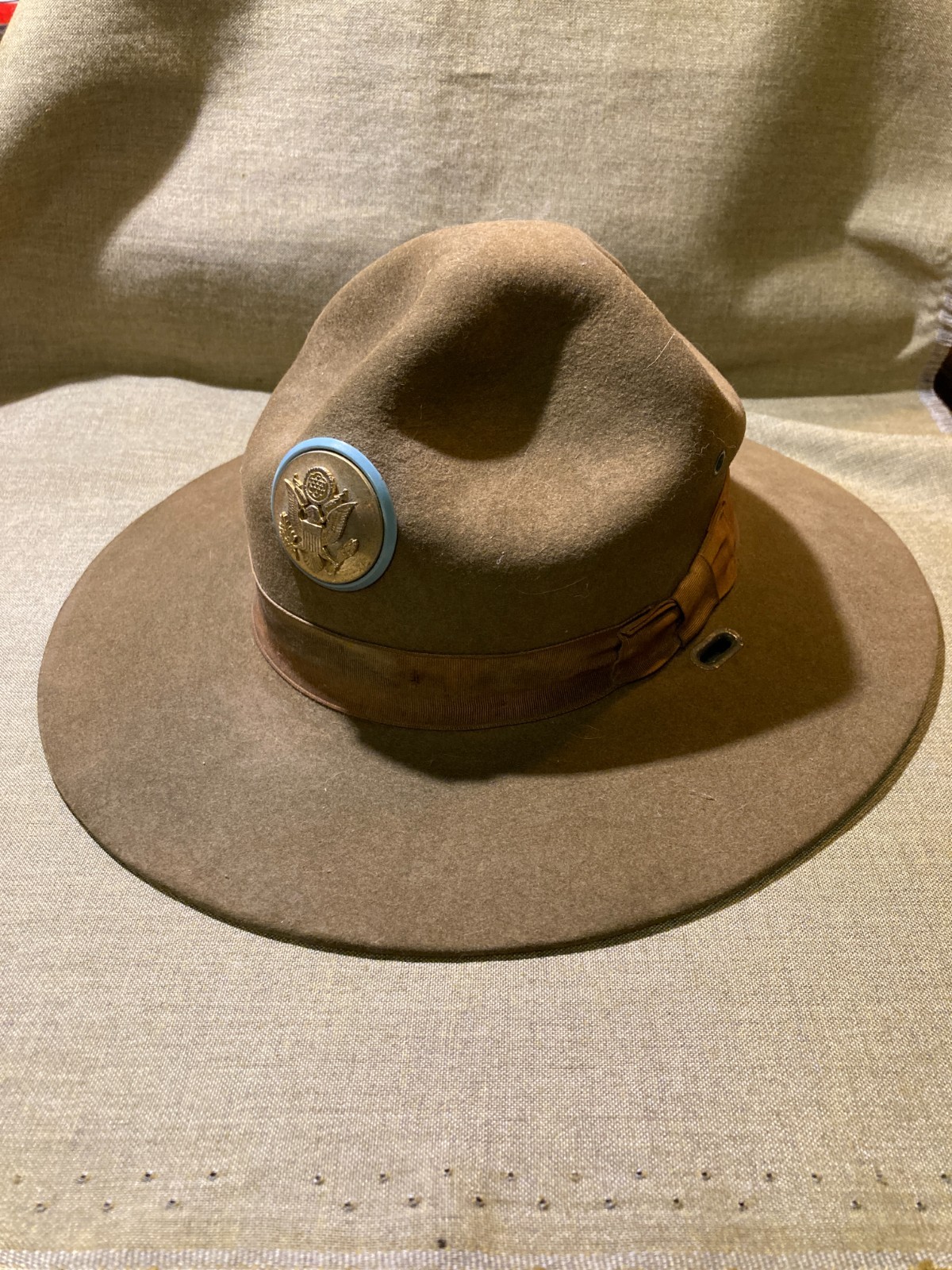 Vietnam- 1960\'-70\'s vintage US Army Drill Sgt. Instructors Campaign Hat Original
