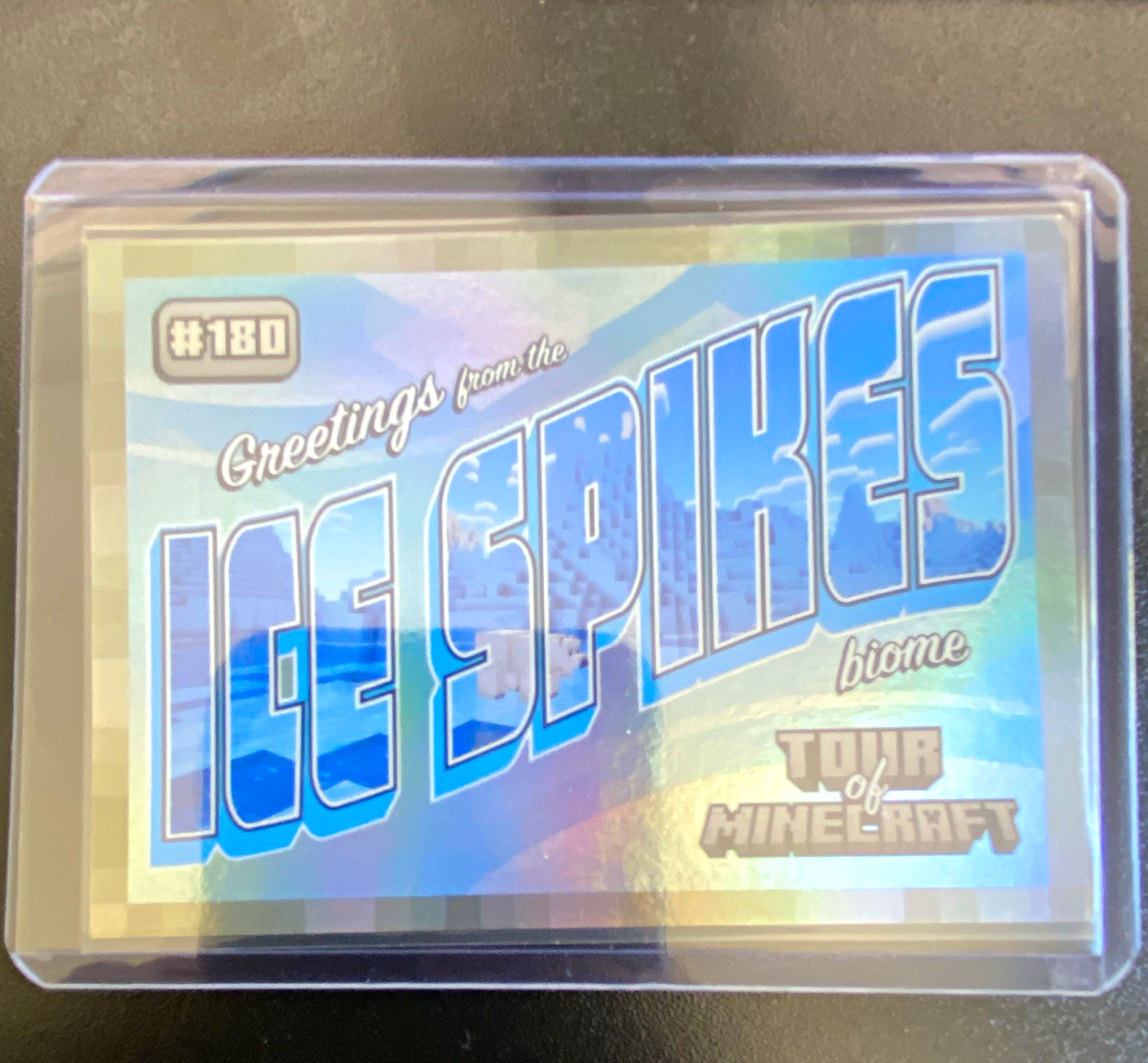 Panini 2024 Minecraft Tour of Minecraft Ice Spikes Biome Card No. 180 207/475