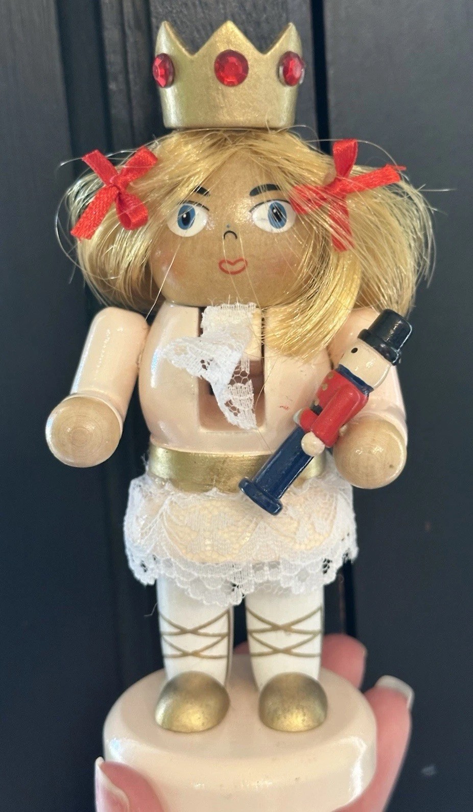 VTG Y2K Nutcracker Clara Pink Ballerina Princess Rare Find Christmas Decor