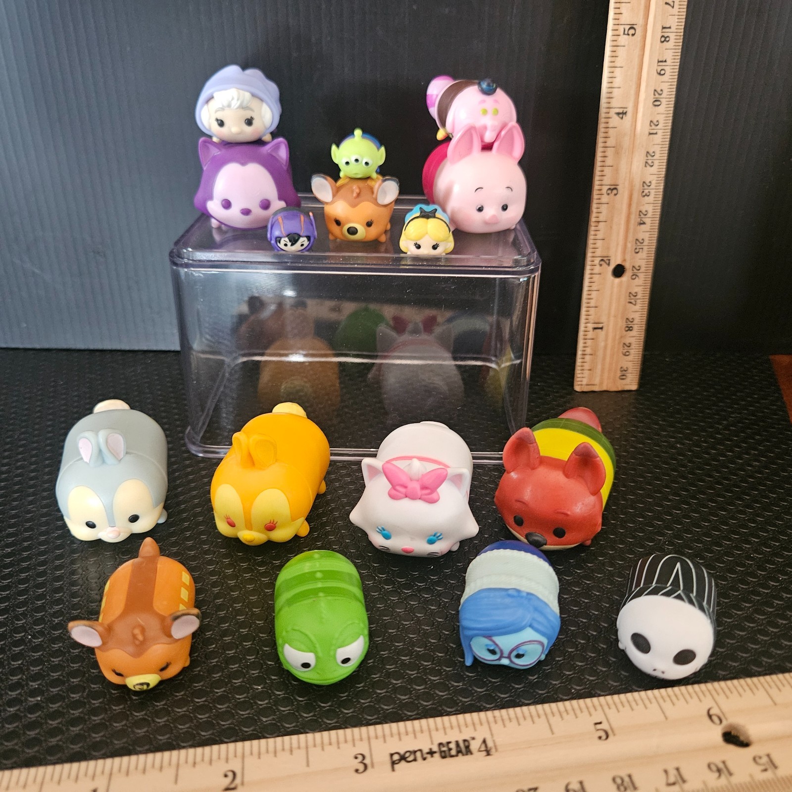 Disney Pixar MIXED Lot of 16 TSUM TSUM Vinyl Figures Inside Out Zootopia Alice