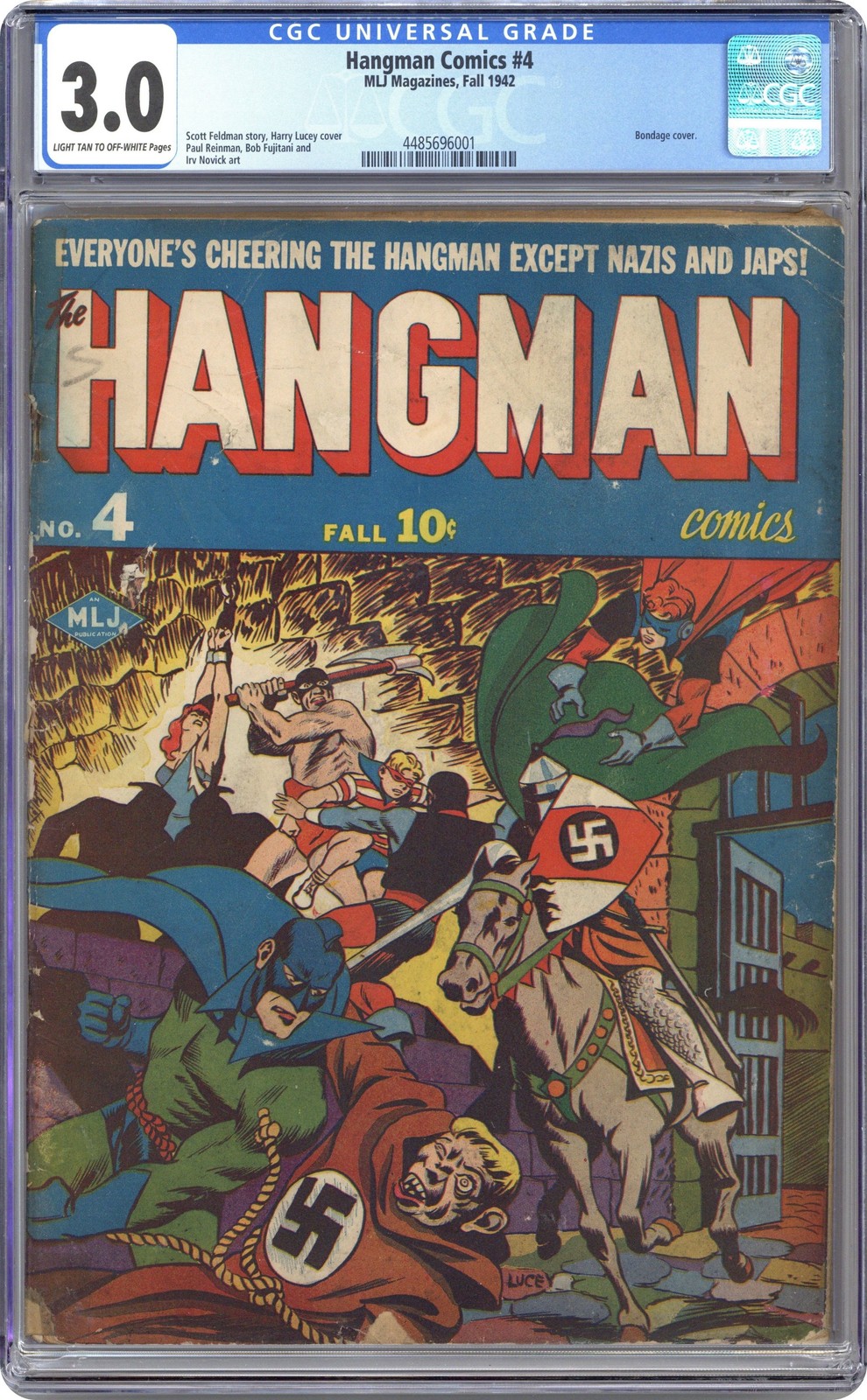 Hangman Comics #4 CGC 3.0 1942 4485696001