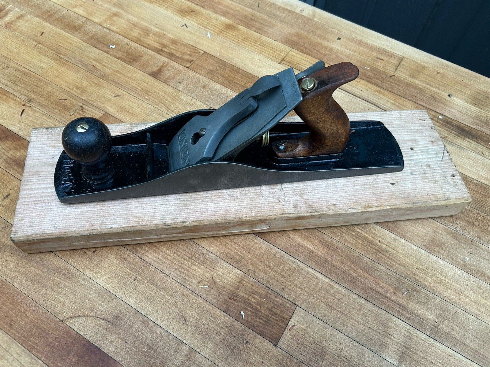 Vintage Union No C5A Corrugated Hand Plane Heavy Jack / 5 1/2 C Woodworking Tool