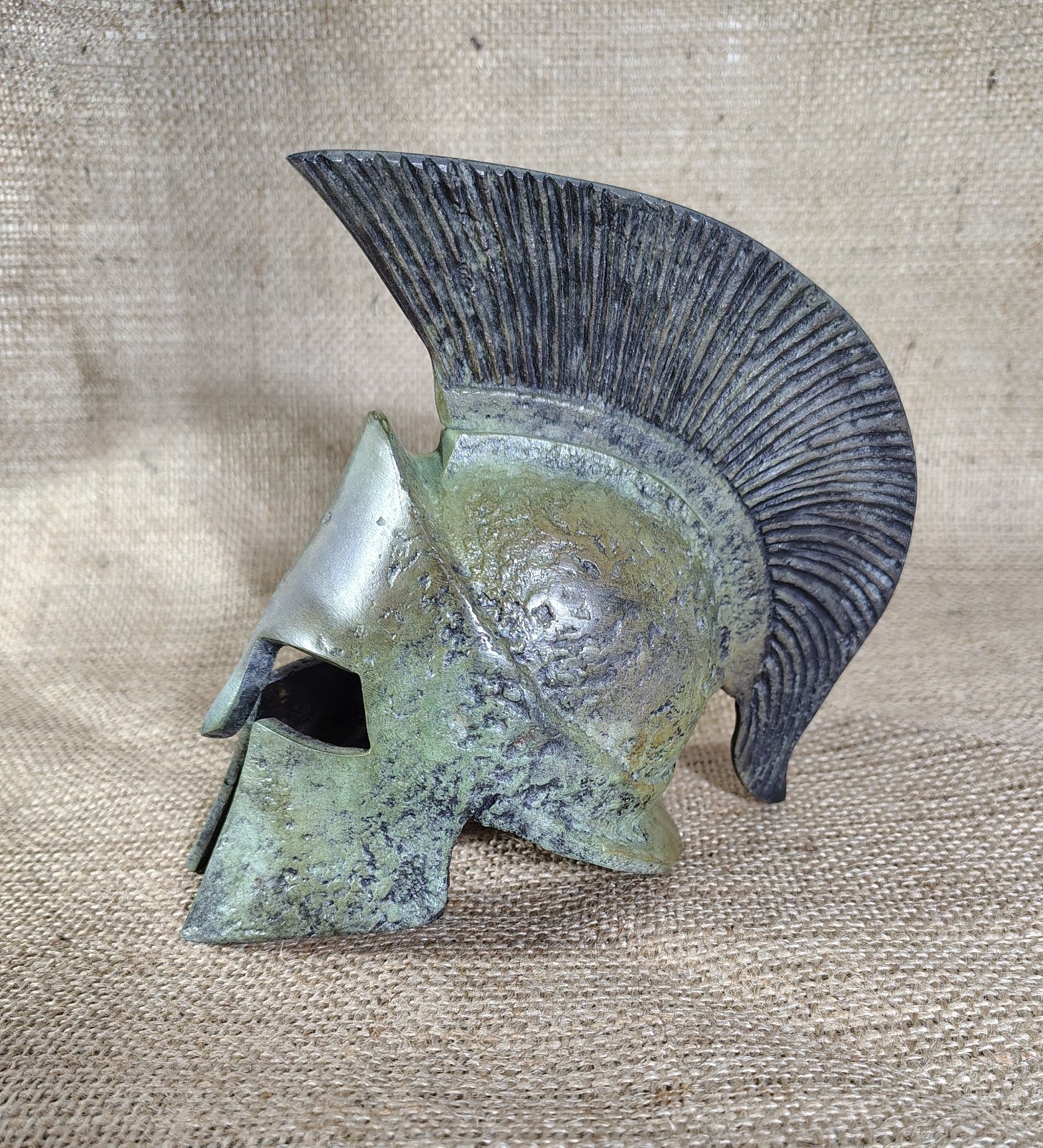 Spartan helmet small solid bronze helmet - 300 Spartans vs Persians