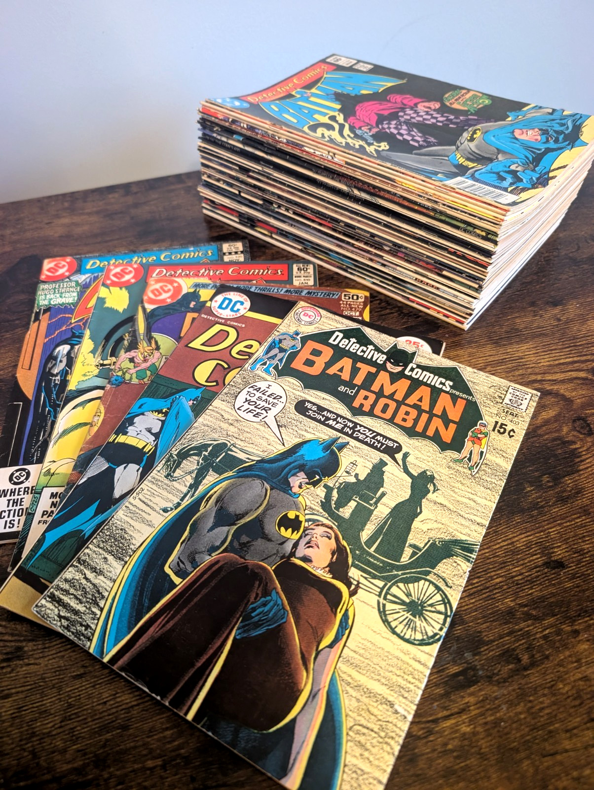 Batman Detective Comics Lot 53 Comics #403-642 + 3 Annuals Bronze Copper Age VF