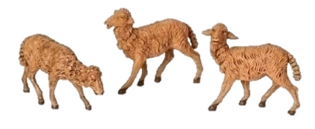 Fontanini By Roman, Brown Sheep 3-Piece Set, 7.5