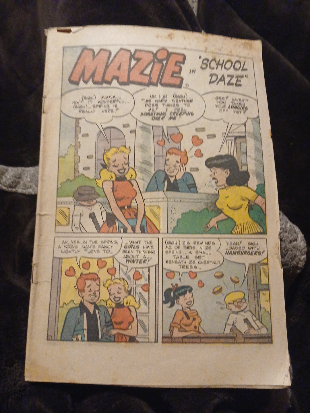 Vintage Rare 1957 Harvey Tastee Freez Comics #5 Featuring Mazie And Boyfriends 
