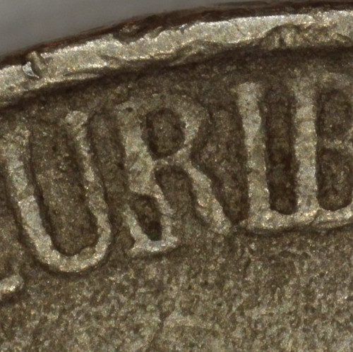 1944 No Mint Mark Nickel - Henning Variety - Looped R Diagnostic