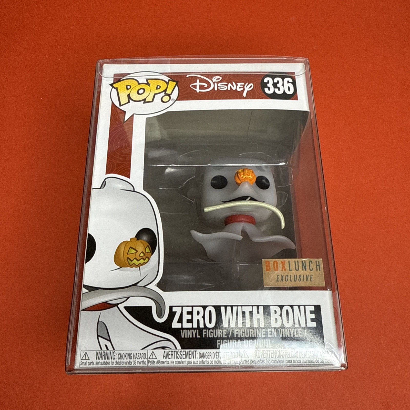 Funko Pop Disney Nightmare Before Xmas #336 Zero with Bone Box Lunch Exclusive