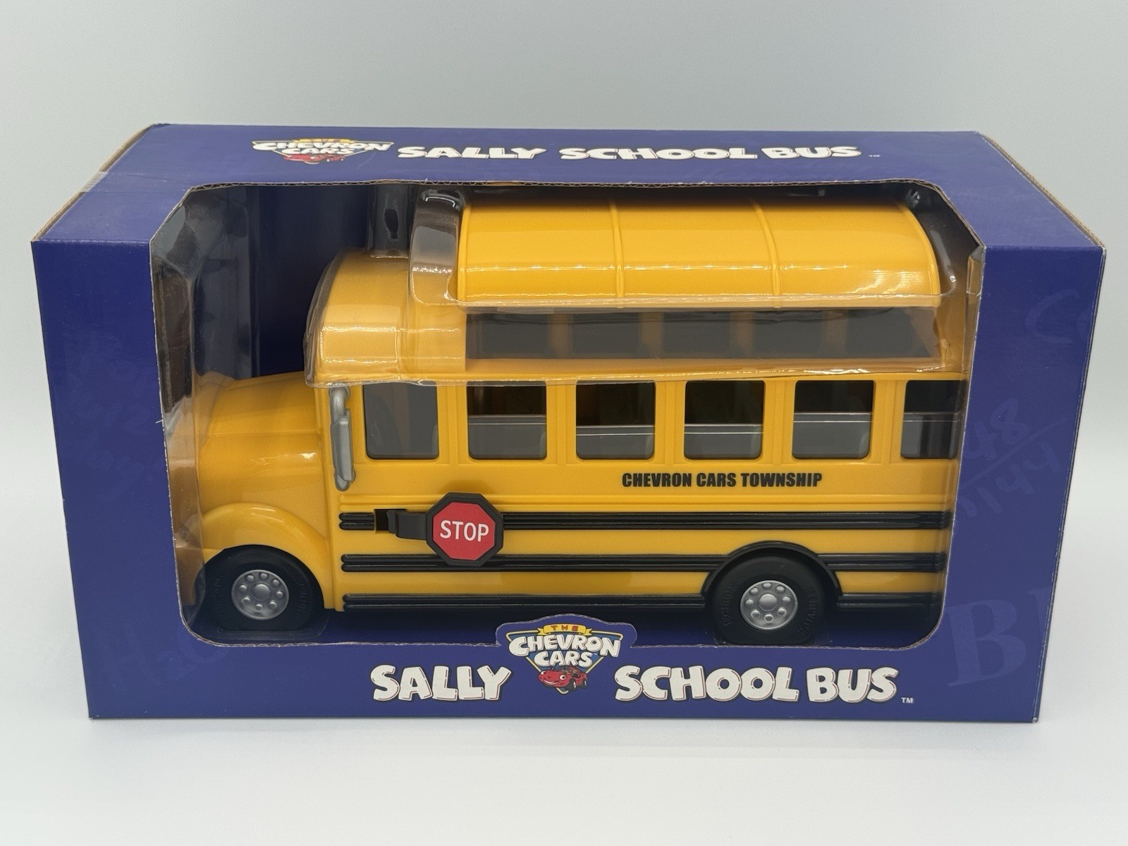 The Chevron Cars 2001 Sally School Bus NIB
