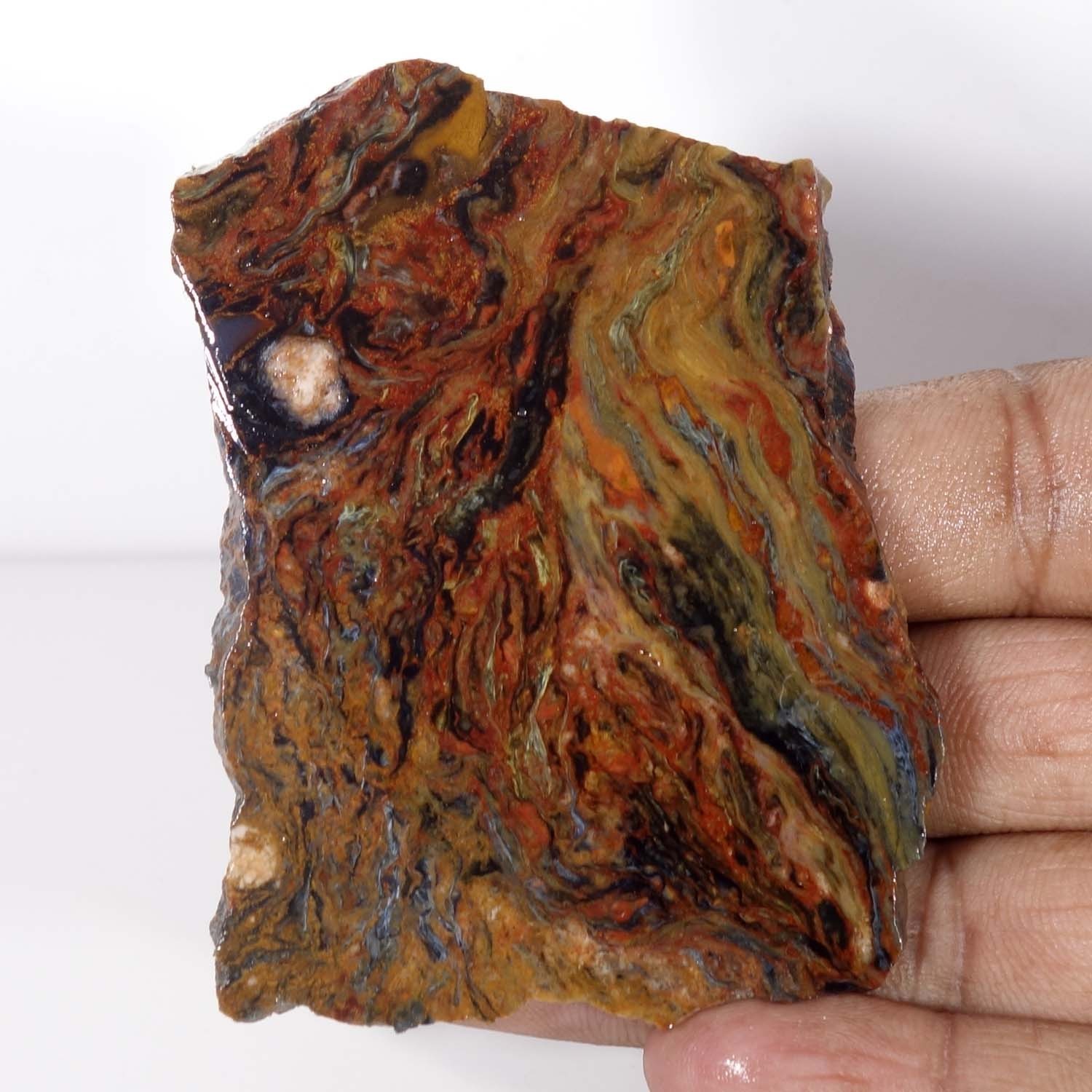 Pietersite Rough, Slab, Cabbing Rough, Lapidary, Gemstone, Red, Golen,#U204