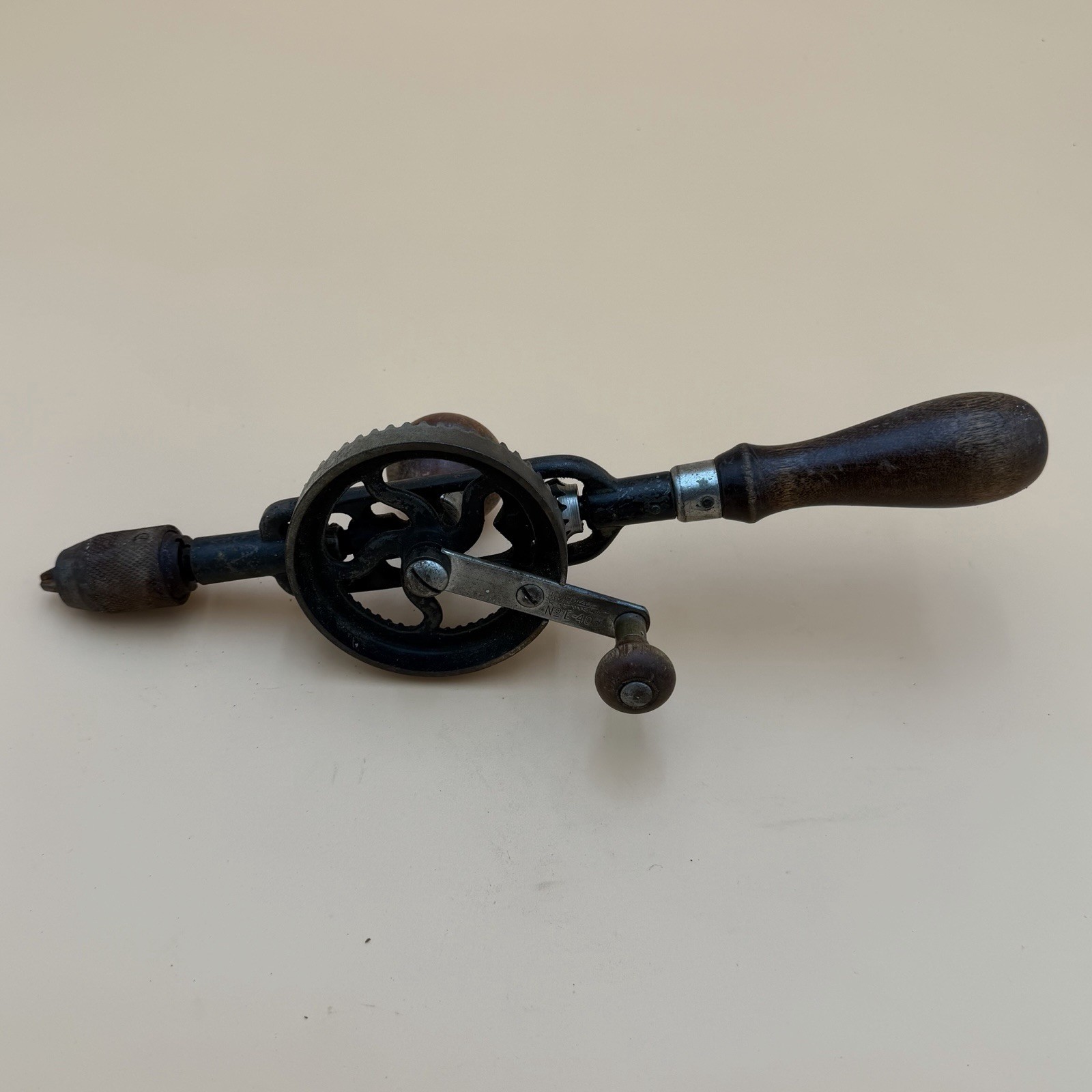Vintage EVERKEEN No. E-405 Egg Beater Drill. JP Hardware Co. Milwaukee.