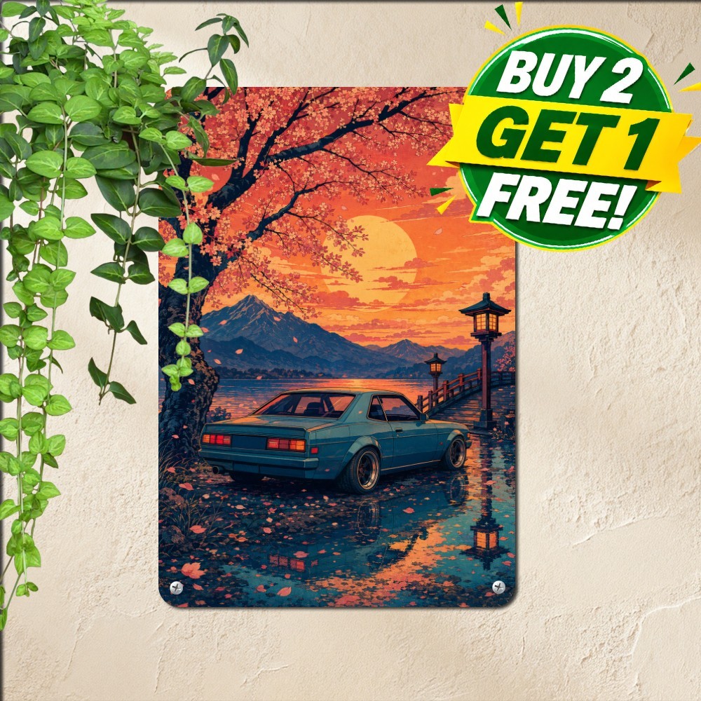 Retro Vintage Decorative Art Plaque Nostalgic Living Room Metal Tin Wall Sign