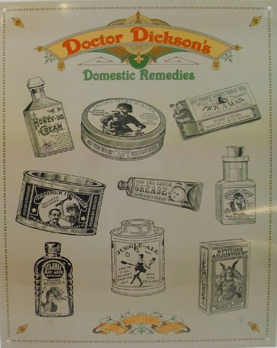 New Nostalgic Dr Dickenson\'s Domestic Remedies Ad Tin Sign Vintage Doctor Decor 
