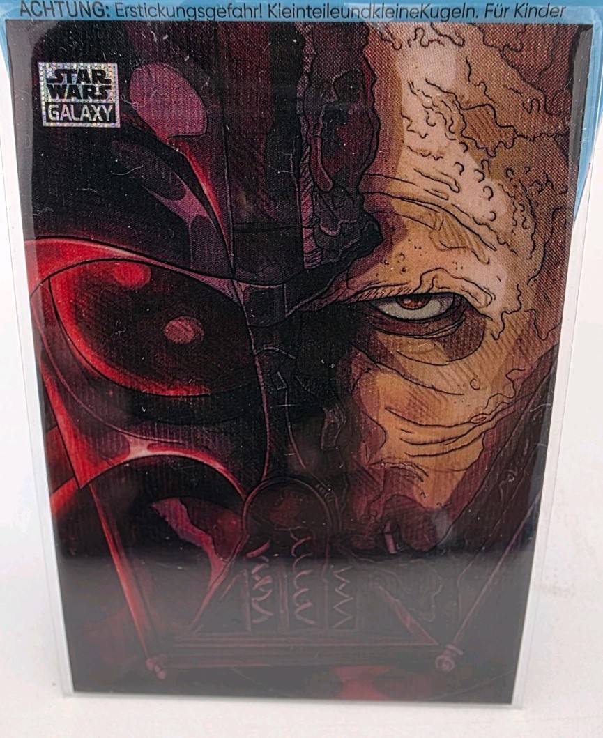 2024 Topps Chrome Star Wars Galaxy Art of the Sith Wave AS-3 Vader\'s Mask /99