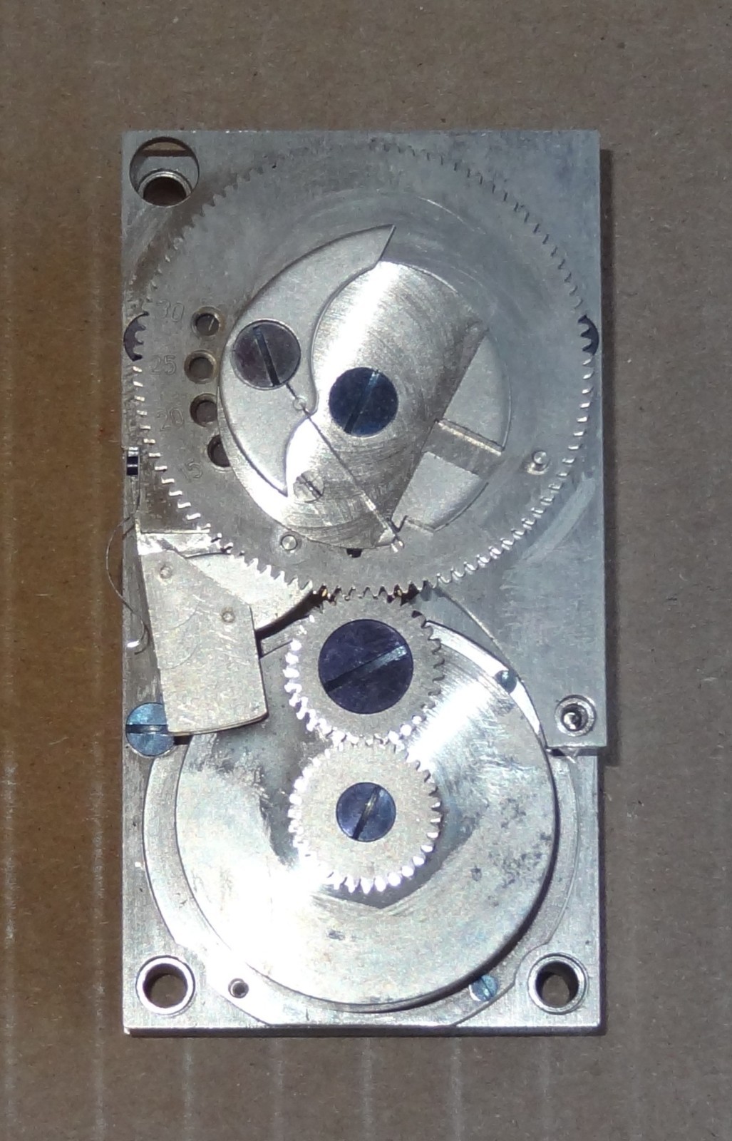 Vintage Mosler Safe Delayed Action Time Lock Clock Movement 24 Jewel Runs Swiss