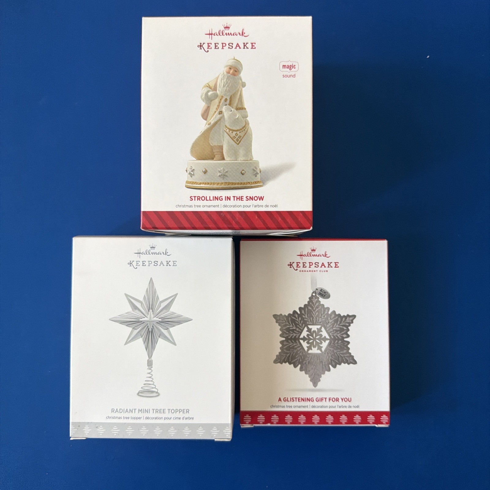 Lot of 3 Hallmark Keepsake \