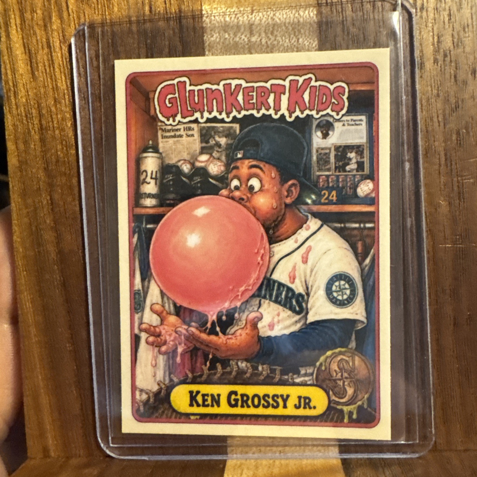 Glunkert Kids Ken Grossy Jr Griffey Marianers  Gpk Parody Art Card