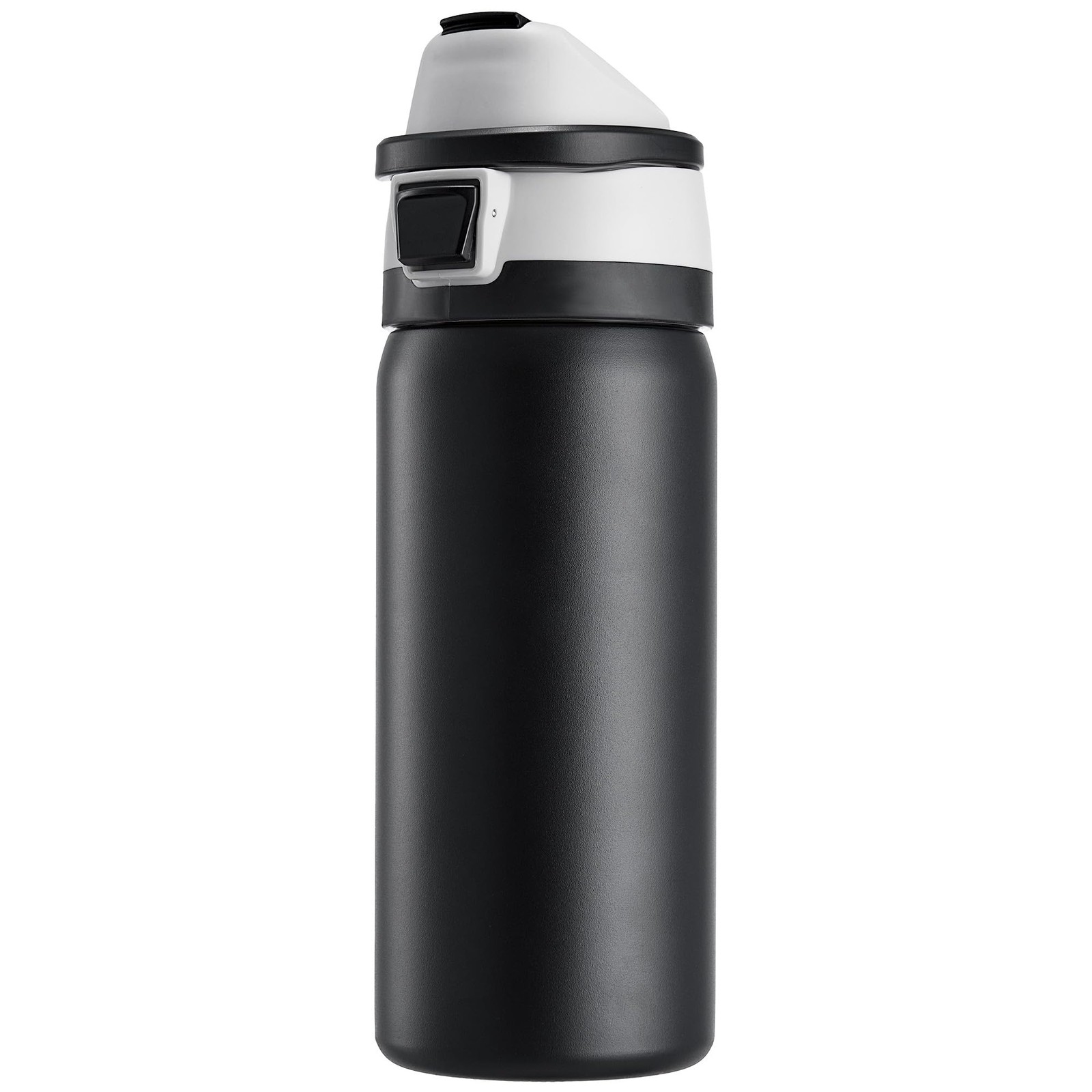 Fijinhom 24 oz Insulated Water Bottle with 2-in-1 Straw and 24 Ounces, Black Fijinhom 24 oz Insulated Water Bottle with 2-in-1 Straw and 24 Ounces, Black