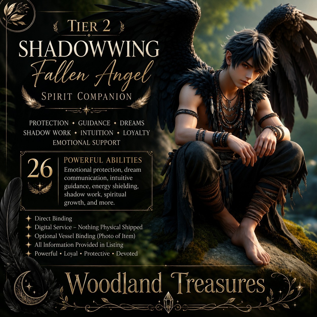 Tier 2 Shadowwing Fallen Angel Spirit Companion