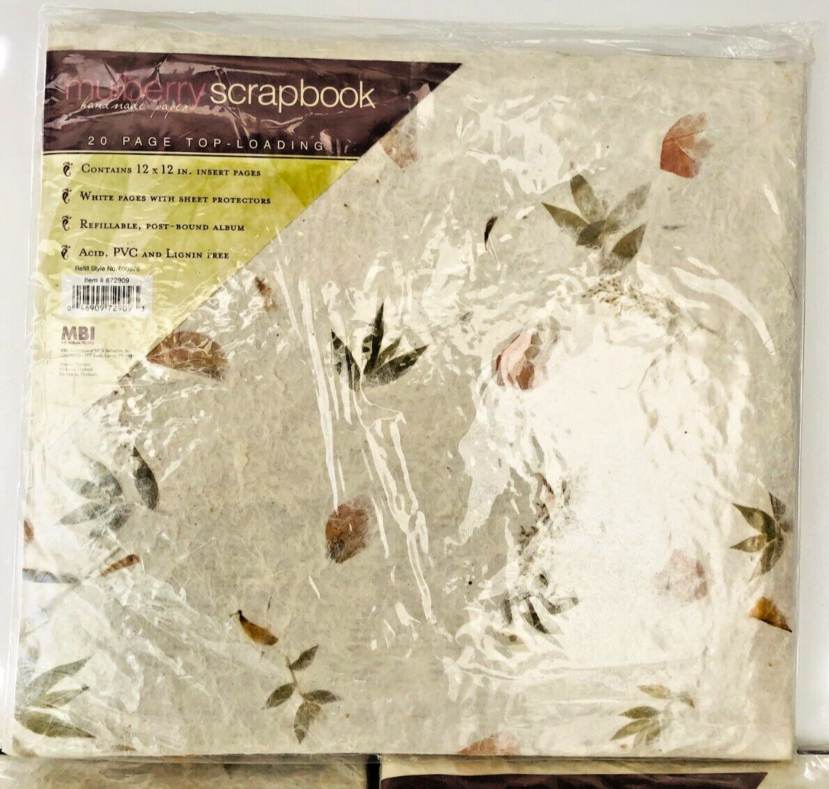 Large SCRAPBOOK ALBUM beautifully textured, creamy, handmade Saa paper ~ NEW MBI